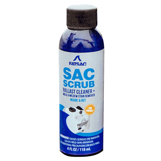 FATSAC Mold  Mildew Prevention Sac Scrub  4oz SingleUse Bottle M1081