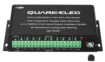 Quark-Elec QK-A035 NMEA 0183 4×4 multiplexer with SeaTalk converter + integrated voyage data recorder