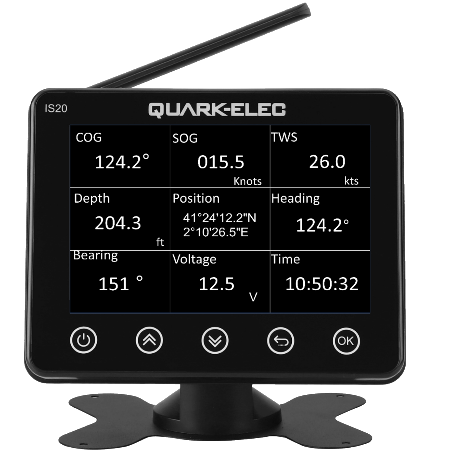 Quark-Elec IS20 Networked Multifunction Instrument The IS20 offers a range of features designed to enhance your marine experience