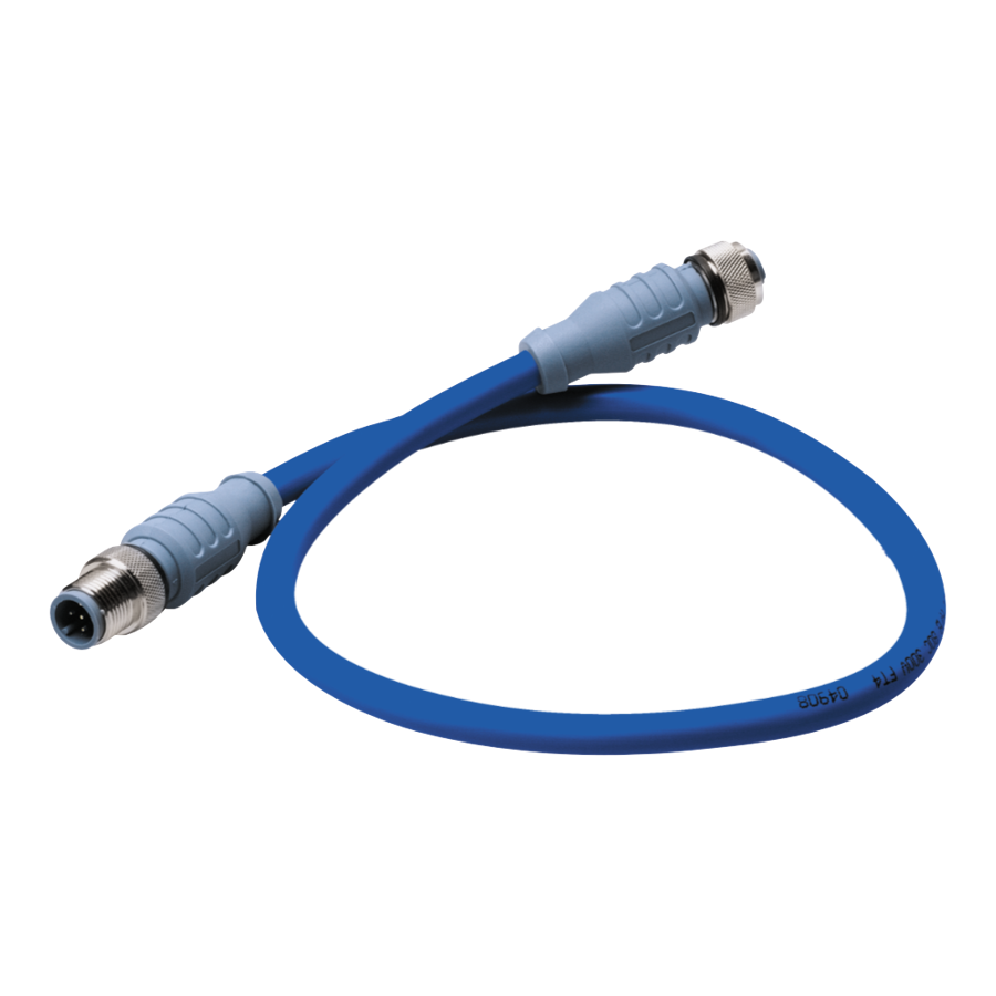 Maretron NMEA 2000 Mid Double-Ended Cordset - M to F - 0.5m (blue)  DM-DB1-DF-00.5
