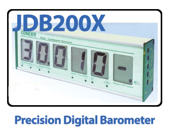JDB200X Precision Digital Barometer/Thermometer  The JDB200X introduces a new level of accuracy and versatility to the digital barometer.