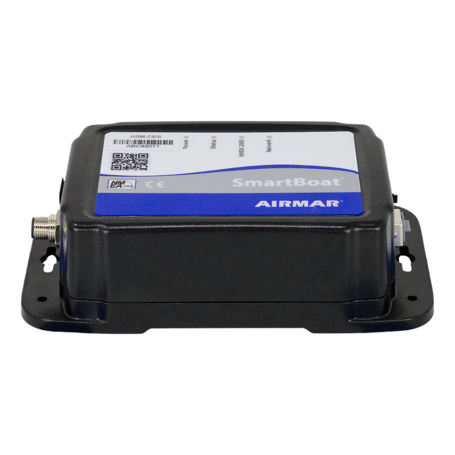 SmartBoat - Bridge Only, No Analog Inputs, W/ CAN2 and Serial - ASM-CES
Part #ASM-CES
MFG #ASM-CES-1
A black SmartBoat AIRMAR electronic device with a blue and white label, shown on a plain white background.