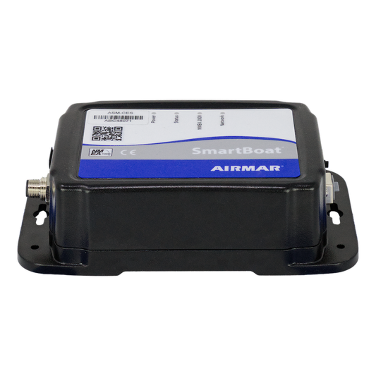 SmartBoat - Bridge Only, No Analog Inputs, W/ CAN2 and Serial - ASM-CES
Part #ASM-CES
MFG #ASM-CES-1
A black SmartBoat AIRMAR electronic device with a blue and white label, shown on a plain white background.