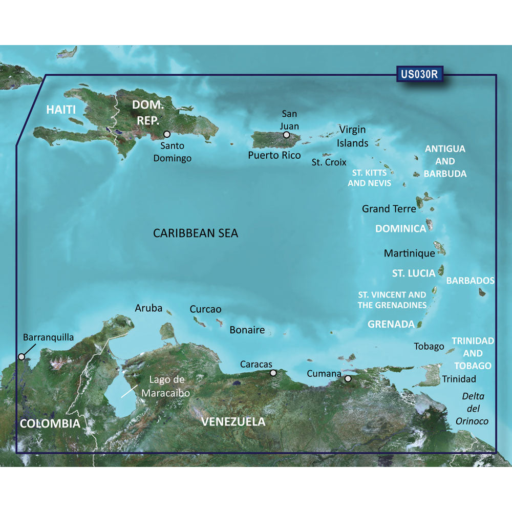 Garmin BlueChart g2 HD - HXUS030R - Southeast Caribbean - microSD/SD [010-C0731-20]
