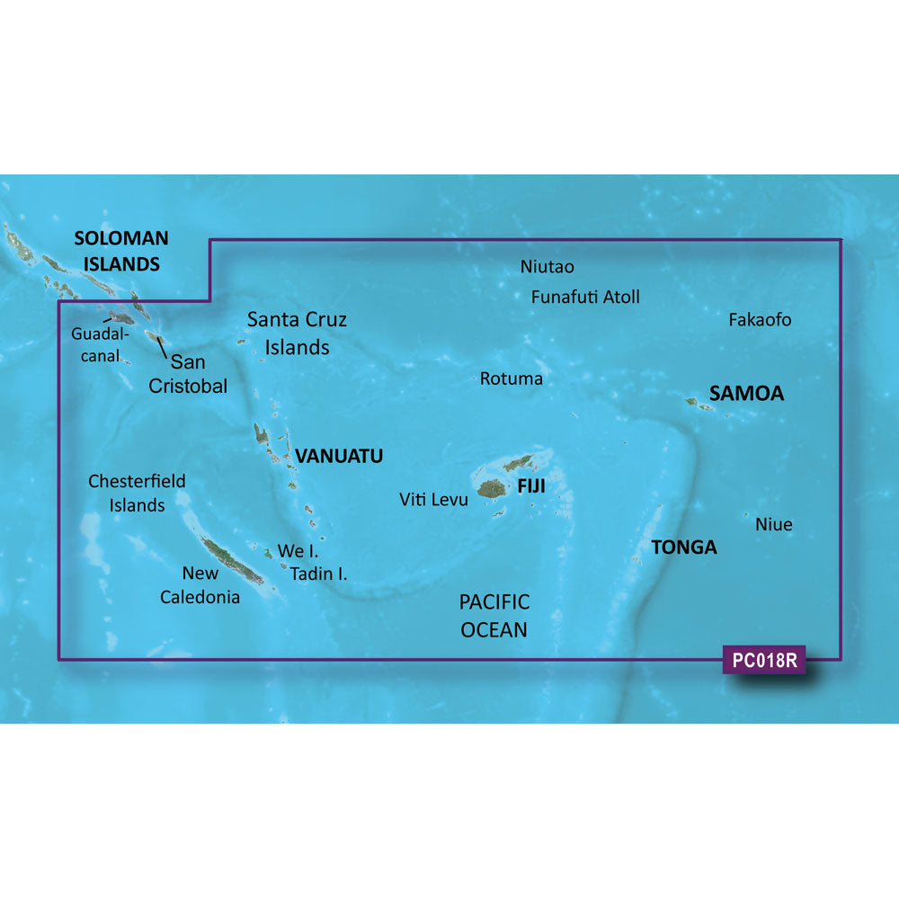 Garmin BlueChart g2 HD - HXPC018R - New Caledonia To Fiji - microSD/SD [010-C0865-20]
