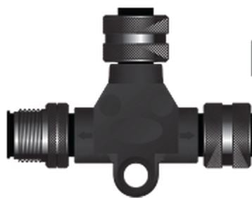 Oceanic Systems Micro Trunk to Micro Drop Tee Adapter - 3802