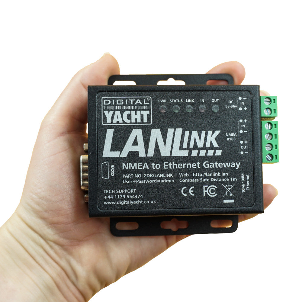 Digital Yacht Lanlink NMEA 0183 To Ethernet Gateway - ZDIGLANLINK