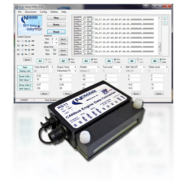 NoLand Engineering - RS11 V4 NMEA 2000 CANbus Engine Data Converter - Engine Monitor Version 4